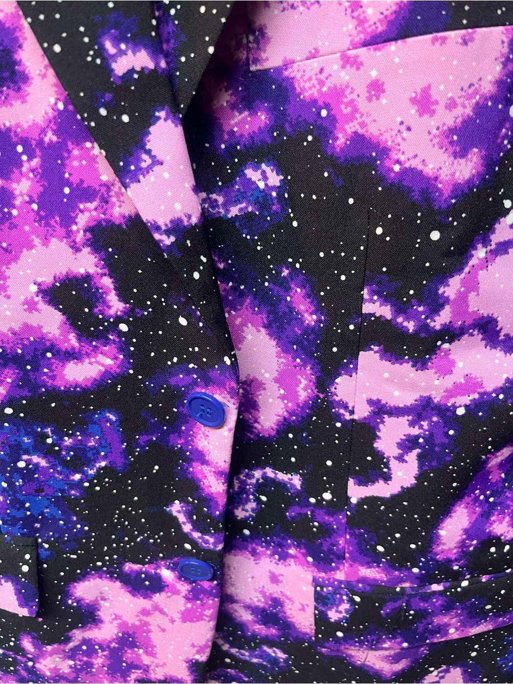 OppoSuits Purple Galaxy Print Blazer - Picture 2 of 9